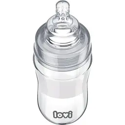 Пляшечка скляна LOVI Diamond Glass Baby Shower 250 мл (74/206) - мініатюра 2
