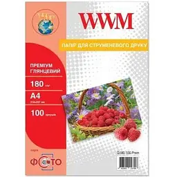 Фотопапір A4 Premium WWM (G180.100.Prem)