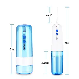 Ірригатор портативний для догляду за порожниною рота Power Floss PR40V original Блакитний - мініатюра 3