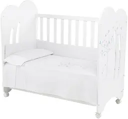 Дитяче ліжечко Micuna Aura White, 120х60 см, білий (AURA WHITE) - мініатюра 4