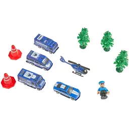 Ігровий набір ZIPP Toys "Міський експрес" 92 деталі. Синій - мініатюра 12