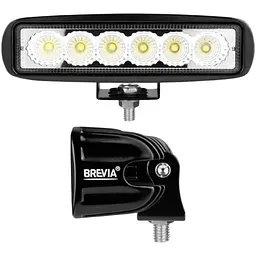 LED фара Brevia Sport 10-30V 18W 1320 Lm Дальний світло Алюмінієвий корпус (10611SX1)