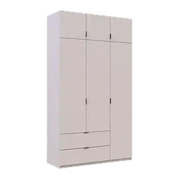 Распашный Шкаф для одежды Doros Лукас Кашемир 3ДСП 135х50х240 (80737802) - миниатюра 3