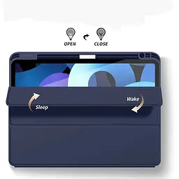 Чохол-книжка BeCover Tri Fold Soft TPU з кріпленням Apple Pencil для Apple iPad Air 4/5 2020/2022 10.9" Deep Blue (708454) - мініатюра 9