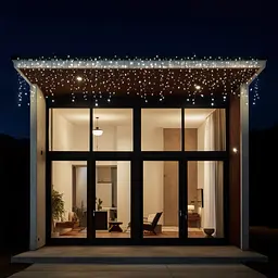 Вулична гірлянда Бахрома GarlandoPro 12 м 200 LED білий дріт Білий 12MWW - мініатюра 2