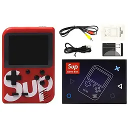 Ігрова ретро приставка XPRO 400GAME портативна за мотивами приставок dendy SEGA 8bit SUP Game Box 400 ігор у комплекті червона - мініатюра 3
