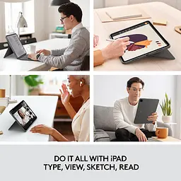Чехол-клавиатура Logitech Combo Touch Keyboard для Apple iPad Pro 12.9 2018/2020/2021/2022 Oxford Gray (920-010097) - миниатюра 6
