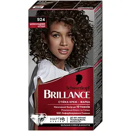 Уцінка. Фарба для волосся Schwarzkopf Brillance відтінок 924 шоколадний кутюр 142.5 мл