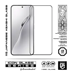 Захисне скло для Xiaomi 15, Icon, 2.5D загартоване скло, повне проклеювання, глянсове, удароміцне, з олеофобним покриттям, сумісне з чохлами, міцність 9H, проста установка, ArmorStandart (ARM82379) - мініатюра 2
