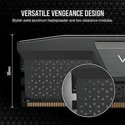 Модуль пам'яті Corsair DDR5 32GB (2x16) Vengeance 6800Mhz XMP Black (CMK32GX5M2B6800C40) - мініатюра 6