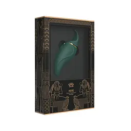 Вібратор 2в1 з язичком Zalo - Hero Jewel Green, кристал Swarovski - мініатюра 9