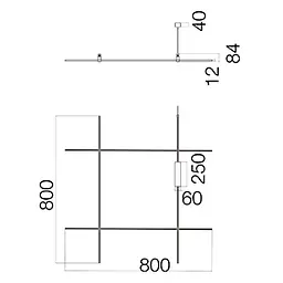 Системи SM 8878 Cube base 800*800 Black 100W - мініатюра 2