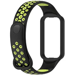 Ремінець DK Silicone Sport Band Nike для Xiaomi Redmi Smart Band 2 (016243) (black / green) - мініатюра 2