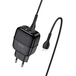 Адаптер блок Hoco Lightning cable Highway C77A комплект із кабелем чорний