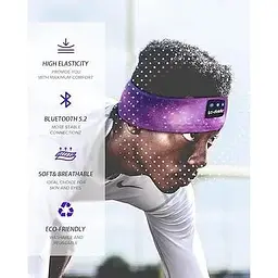 Маска-навушники для сну LC-Dolida Bluetooth Headband - мініатюра 6