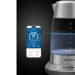 Електрочайник Polaris PWK 17115CGLD WIFI IQ Home Матовий - мініатюра 11