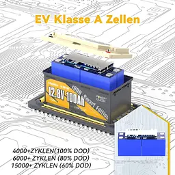 Акумулятор Power Queen LiFePO4 12V [12.8V/100Ah/1280Wh] [124766] - мініатюра 7