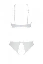 Комплект: бра Passion Ursula Set, трусики з ажурним декором та відкритим кроком, XXL/XXXL (білий) - мініатюра 4