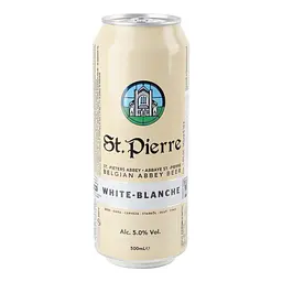 Пиво St. Pierre Blanche, світле, нефільтроване, 5%, з/б, 0,5 л - мініатюра 2