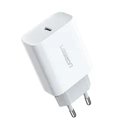 Зарядний пристрій для iPhone 8 12 Ugreen CD137 20 W EU PD QC4.0 / 3.0 / 2.0 BC1.2 1*USB Type C - мініатюра 2