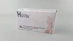 Рукавички одноразові вінілові прозорі HOFFEN, розмір XL, 100 шт, неопудрені, для огляду, клінінгу та сервісу