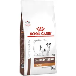 Сухий повнораціонний дієтичний корм для собак малих порід Royal Canin Veterinary Gastrointestinal Low Fat Small Dog при порушеннях травлення 1.5 кг