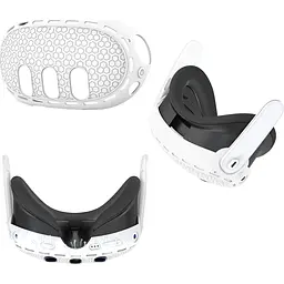 Чохол для VR-окулярів GINWDAY Silicone VR Shell Protective для Meta Quest 3 White [139305] - мініатюра 5