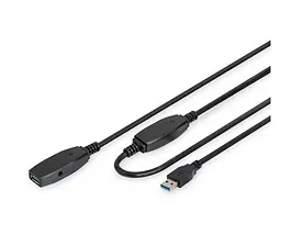 Активный удлинитель USB 3.0 AM/AF с чипом Digitus DA73107 20m - мініатюра 4