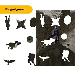 Дерев'яний фігурний пазл puzzlean Тобі, А3, Дерев'яна коробка 200 елементів - мініатюра 3