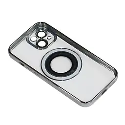 Магнітний чохол XON PhoneCase Magnetic для iPhone 13 (PCMC1113100G 8093) Сірий/Прозорий - мініатюра 4