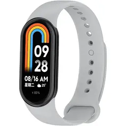 Ремінець DK для Xiaomi Mi Band 8 Silicone Sport Band (015812) (grey)