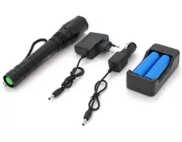 Ліхтар ручний Watton WT241 1LED Cree T6, 5 режимів, ZOOM, 2800mah, IP44, СЗП + АЗП, 222х34х25 - мініатюра 2
