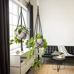 Підвіс Lechuza Macramé BOHO 90 чорний (13878) - мініатюра 2
