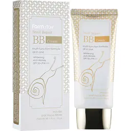 BB-крем для обличчя FarmStay Snail Repair BB Cream SPF50+/PA+++, з муцином равлика, 50 мл - мініатюра 2