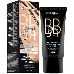 Тональний крем Deborah BB 5in1 Foundation зі зволожуючим ефектом, SPF20, відтінок 05, 30 мл - мініатюра 2
