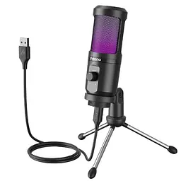 Студійний конденсаторний USB мікрофон Maono РМ461TR RGB з підсвічуванням (Чорний) - мініатюра 3