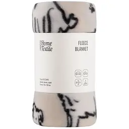 Плед Ardesto Fleece 100% поліестер, песики, сірий 130х160 см (ART0724PB)
