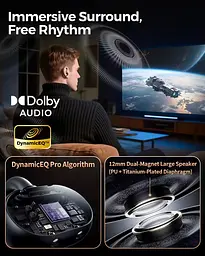 Бездротові навушники-кліпси SOUNDPEATS Clip1 відкритого типу з LDAC і Dolby Audio для Hi-Res звучання (Чорний) - мініатюра 3