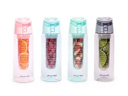 Спортивна пляшка KAMILLE 660мл для води 660ml із пластику (трітан) асорті 2303