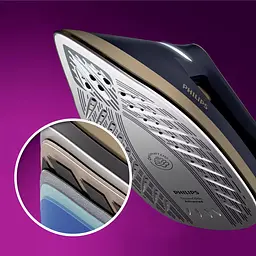 Праска-парогенератор Philips PerfectCare 6000 Series 2400 Вт синьо-золотий (PSG6066/20) - мініатюра 21