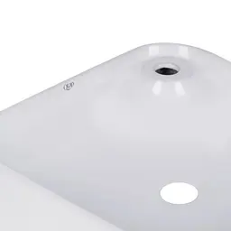 Умивальник Qtap Stork накладний квадратний 430x430x120 мм White + донний клапан PU02, Білий - мініатюра 5