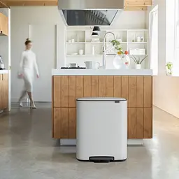 Бак для сміття Brabantia Bo з педаллю 2x30 л білий (211447) - мініатюра 7