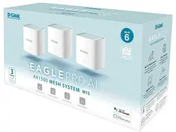 Mesh-система D-Link EAGLE PRO AI 3-Pack (M15-3) - мініатюра 8
