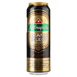 Пиво Kalnapilis Grand Select, світле, фільтроване, 5,4%, з/б, 0,568 л