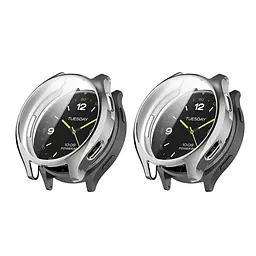 Захисний чохол Tamister для смартгодинника Xiaomi Watch 2 з плівкою сріблястий - мініатюра 6