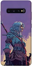 TPU чехол Demsky The witcher ciri для Samsung Galaxy S10+