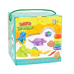 Набір для творчості ліплення Містер тісто Dino World Strateg українською мовою (41012)