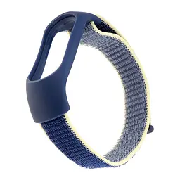 Ремінець Nylon Mi Band 3/4/5/6/7 Yellow Blue