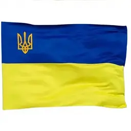 Прапор Україна тризуб, габардин 140х90см №782005