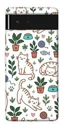 TPU чехол Demsky Cats pattern для Google Pixel 6